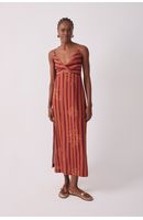 Vestido Cropped Linho Estampa Encanto