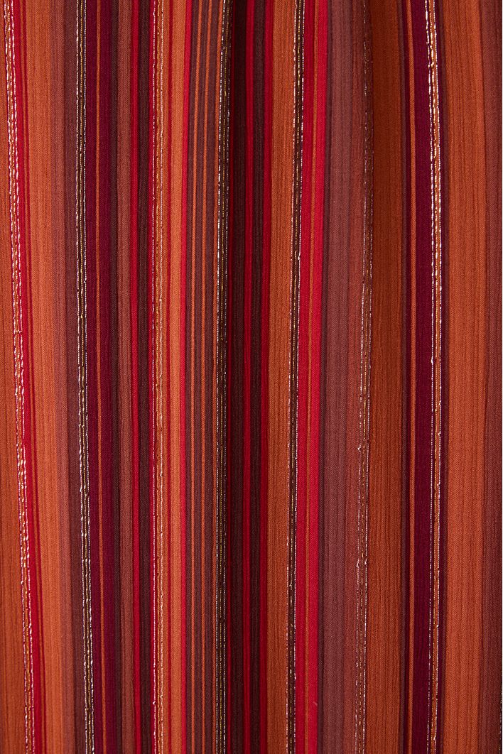 Vestido Cropped Lurex Estampa Refúgio