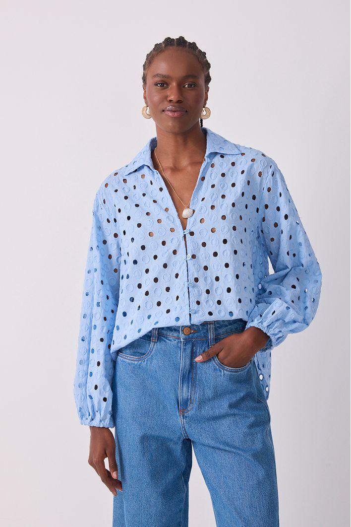 Camisa Laise Manga Bufante
