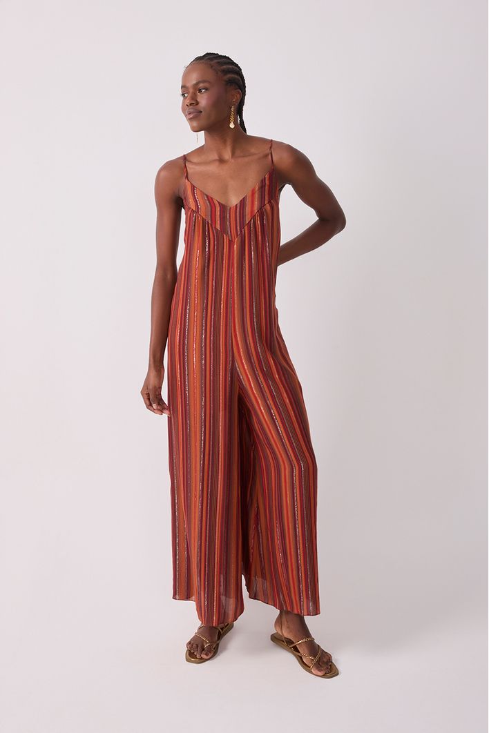 Macacão Lurex Estampa Refúgio