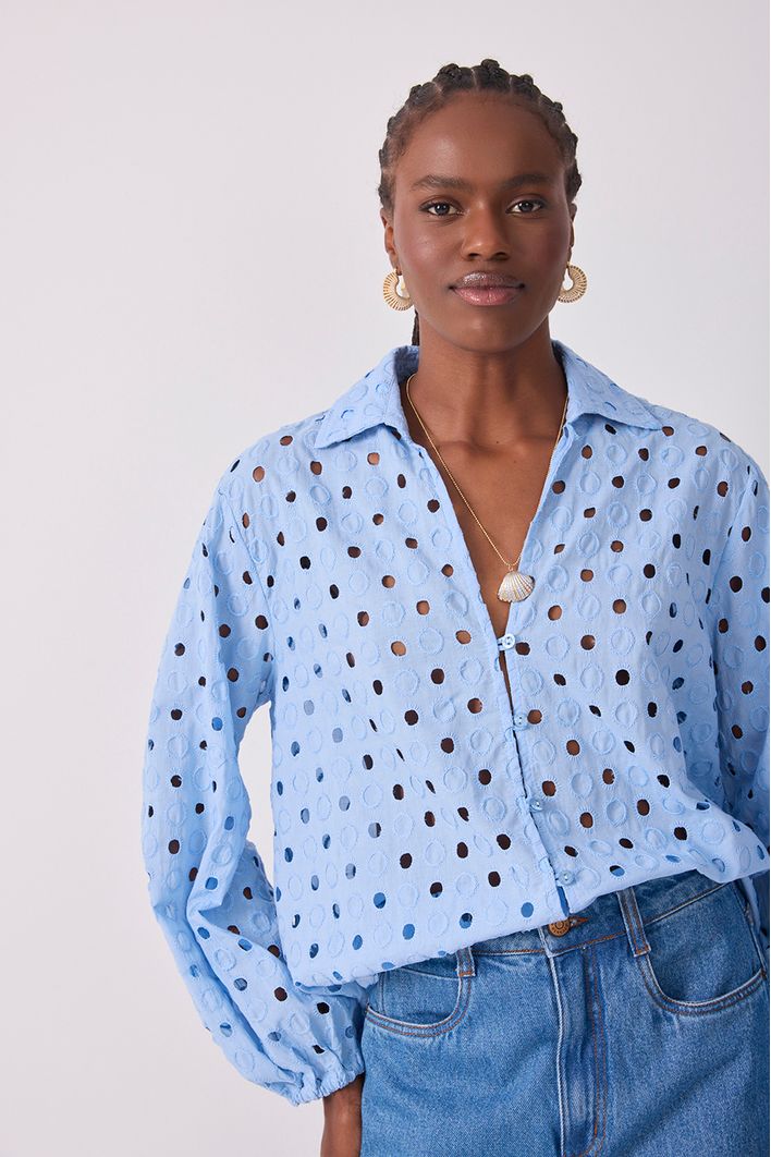 Camisa Laise Manga Bufante