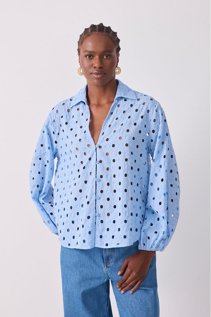 Camisa Laise Manga Bufante