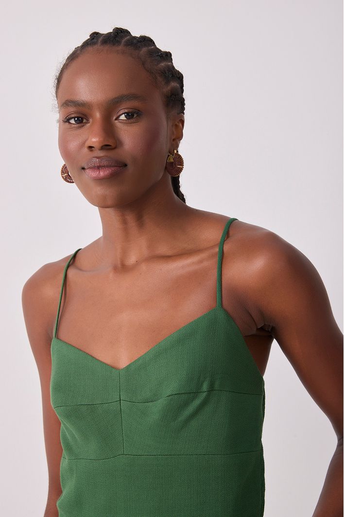 Macacão Busto Recortado