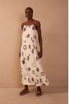 Vestido Cropped Linho Estampa Sol Rio