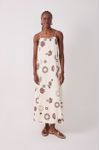 Vestido Cropped Linho Estampa Sol Rio