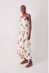Vestido Cropped Linho Estampa Sol Rio