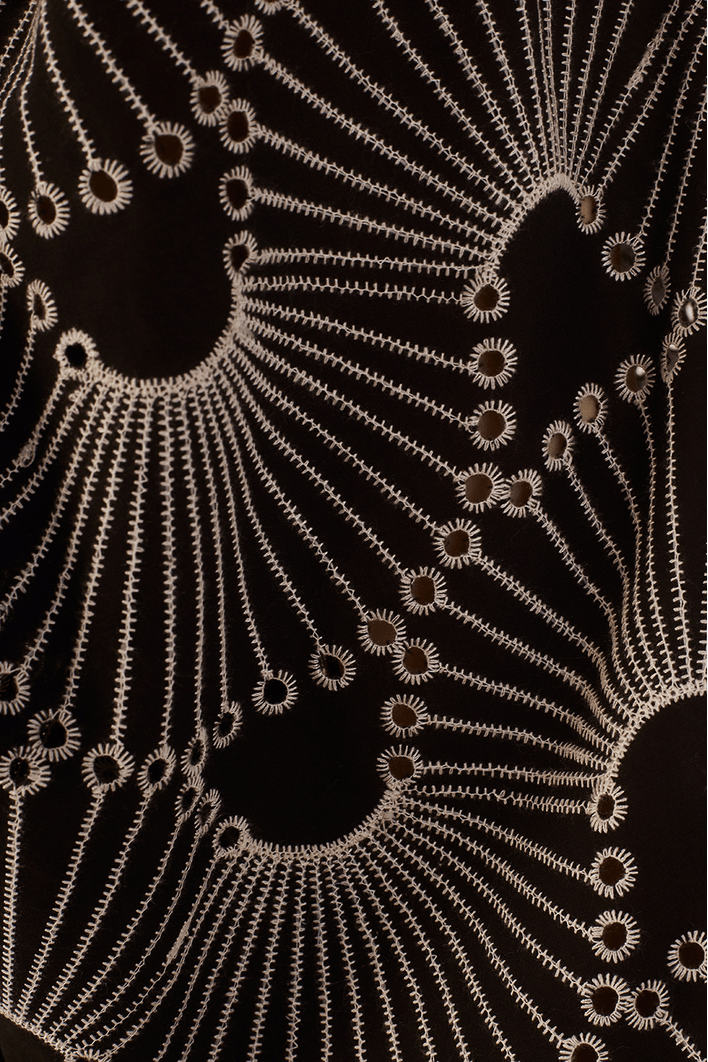 Blusa Algodão Bordado Ondas