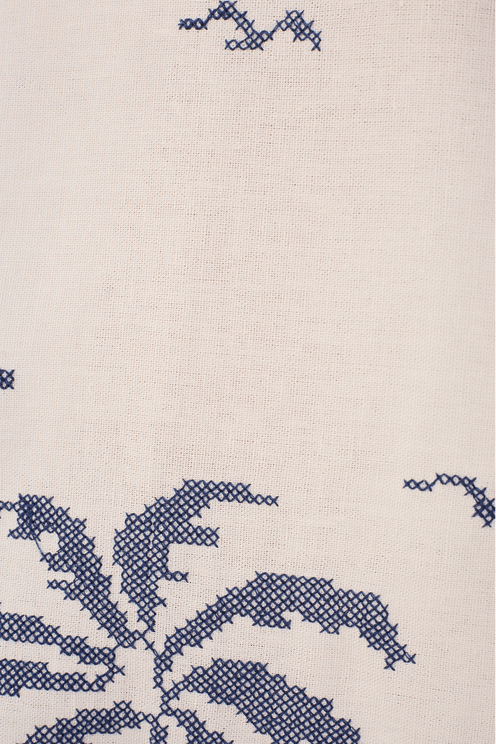 Calça Linho Bordado Coqueiro