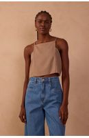 Blusa Linho Quadradinha
