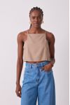 Blusa Linho Quadradinha