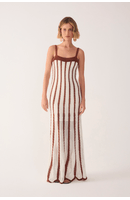 Vestido Tricot Bicolor