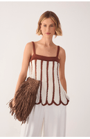 Blusa Tricot Bicolor