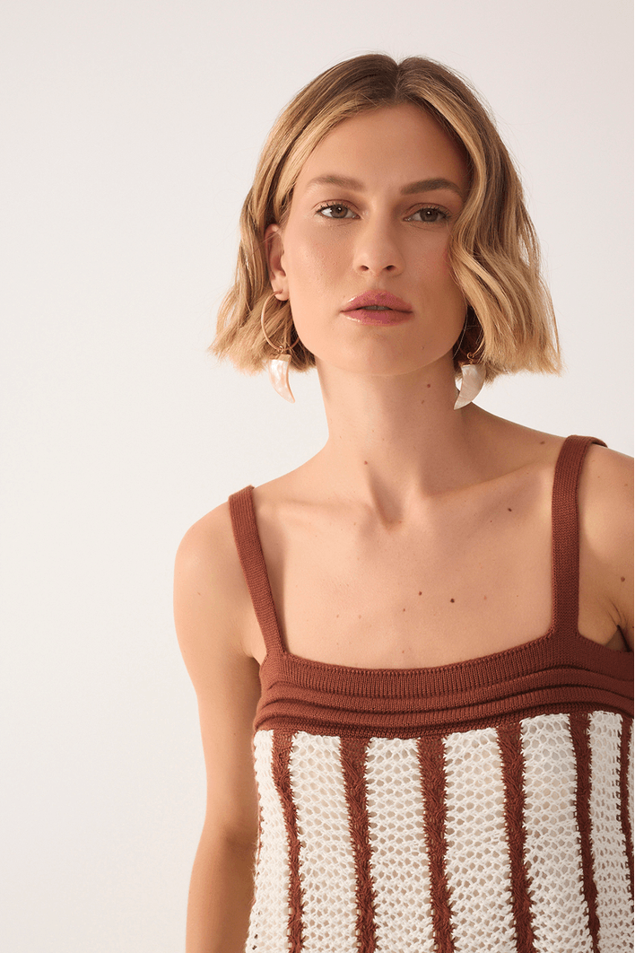 Blusa Tricot Bicolor