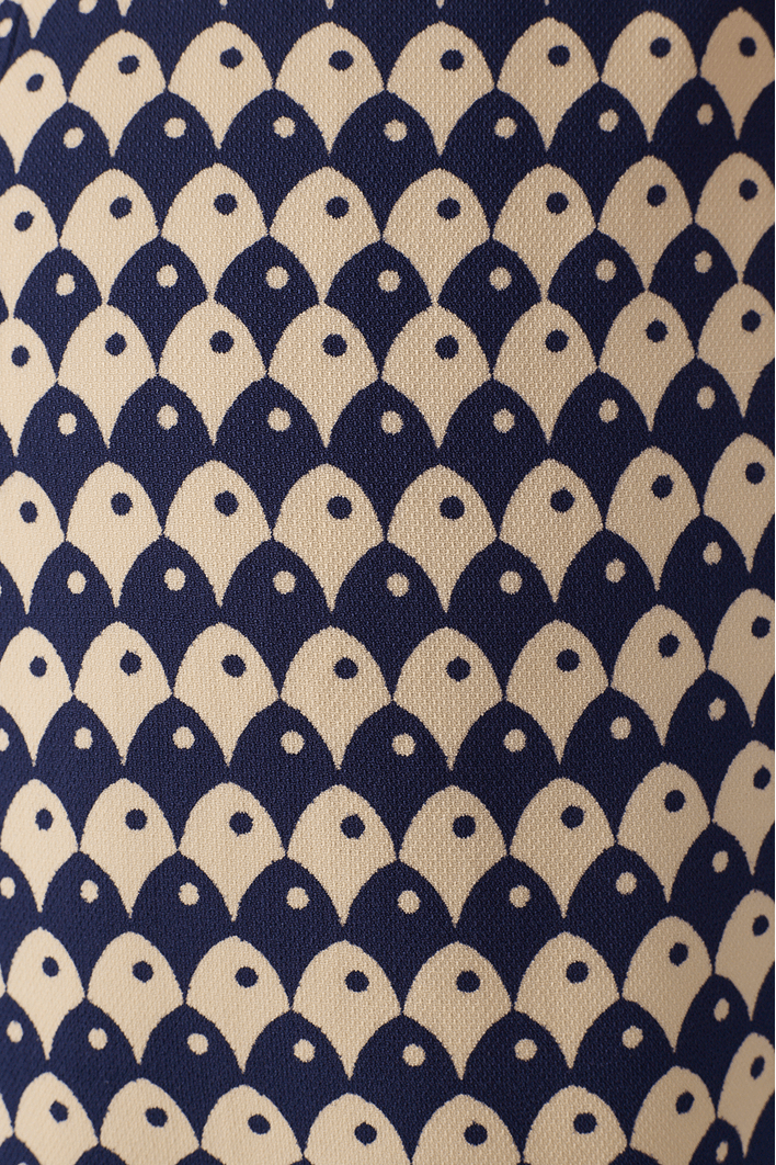 Macaquinho Estampa Escama Azul