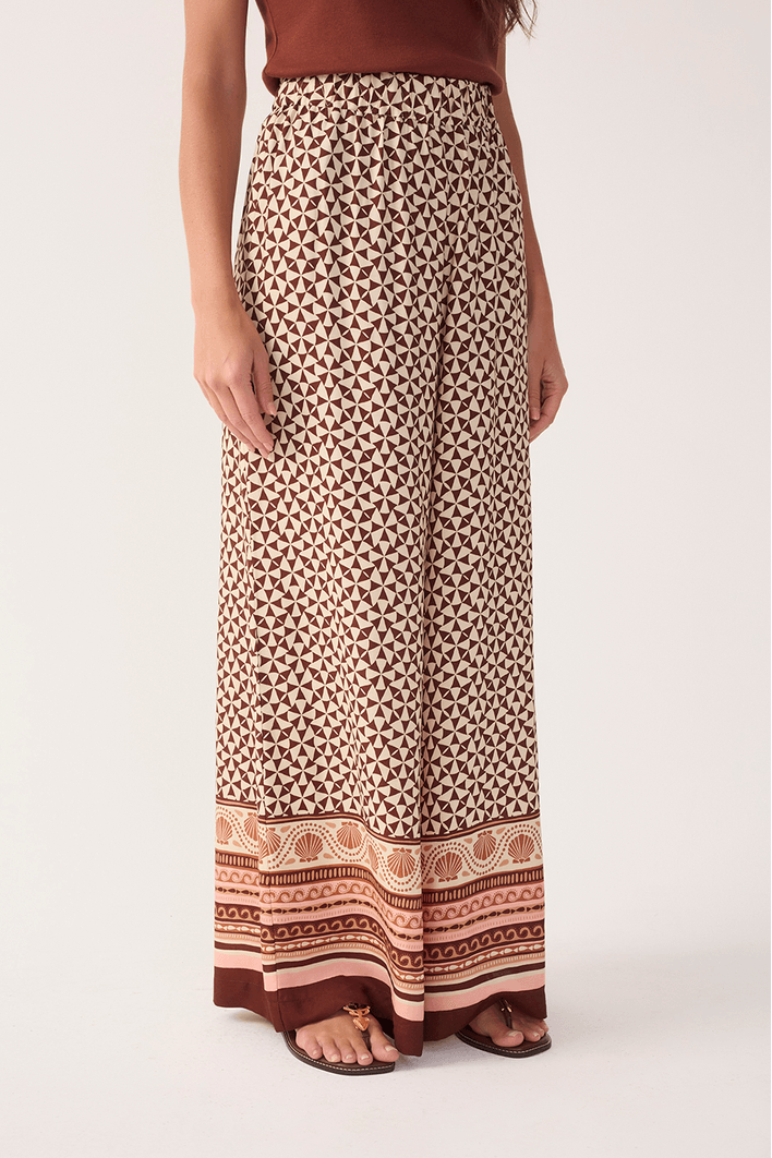 Calça Estampa Solstício C/ Lenço