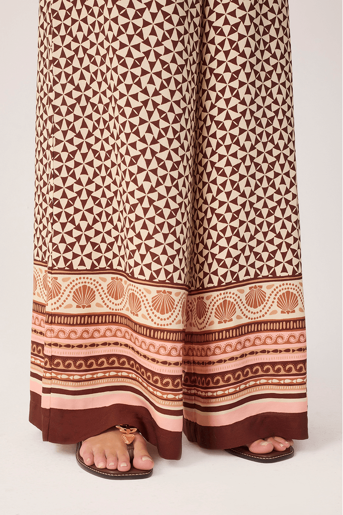 Calça Estampa Solstício C/ Lenço