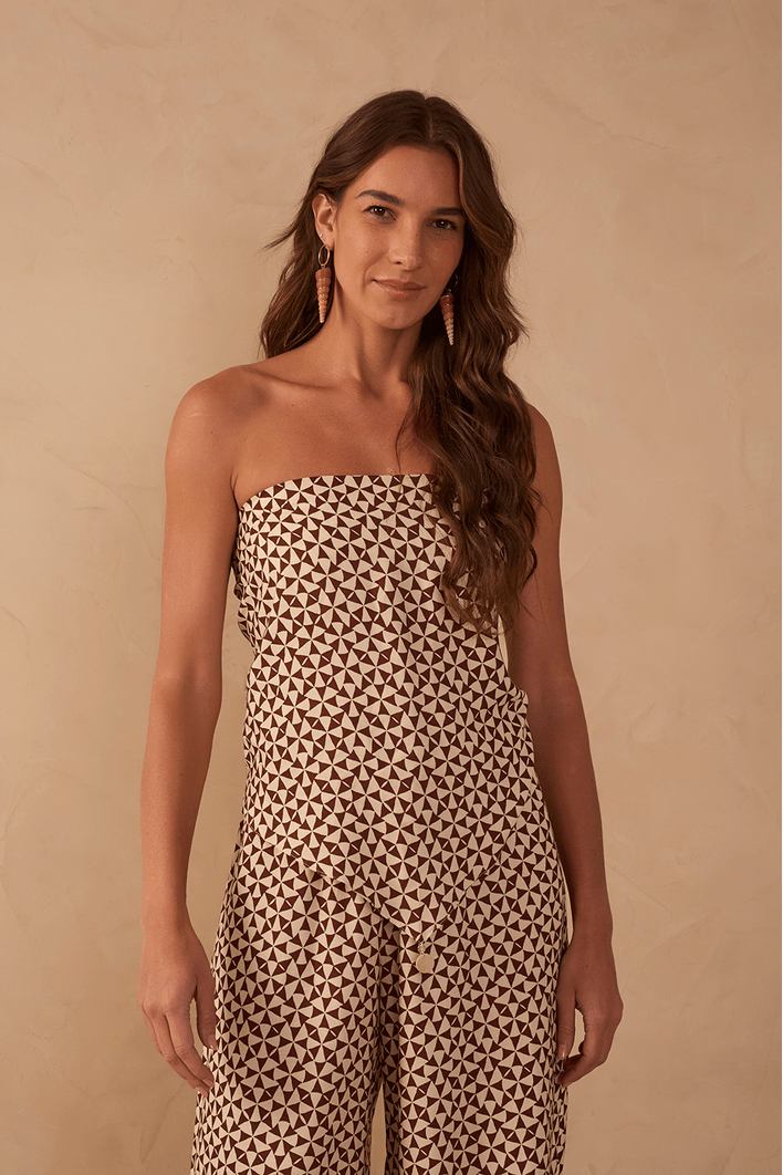 Calça Estampa Solstício C/ Lenço