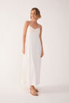 Vestido Cropped Linho Bordado Busto