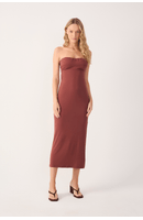 Vestido Sem Alça Malha Crepe