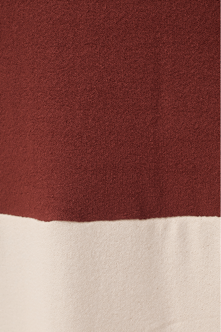 Vestido Malha Crepe Bicolor