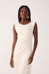 Vestido Malha Crepe Ombro A Ombro