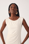 Vestido Malha Crepe Ombro A Ombro