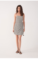 Vestido Crepe Estampa Vento
