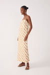 Vestido Cropped Linho Estampa Cardume