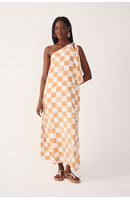 Vestido Cropped Estampa Jogo de Conchas