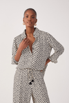 Camisa Crepe Estampa Vento