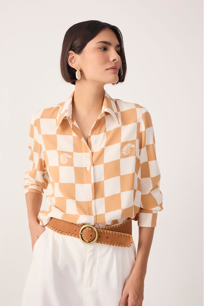Camisa Estampa Jogo de Conchas