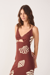 Vestido Cropped Estampa Marés