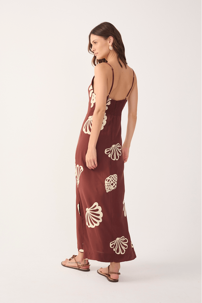Vestido Cropped Estampa Marés