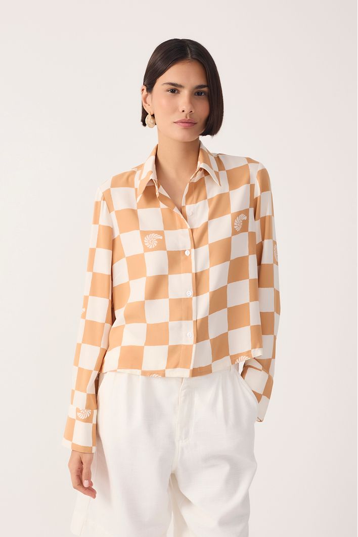 Camisa Estampa Jogo de Conchas