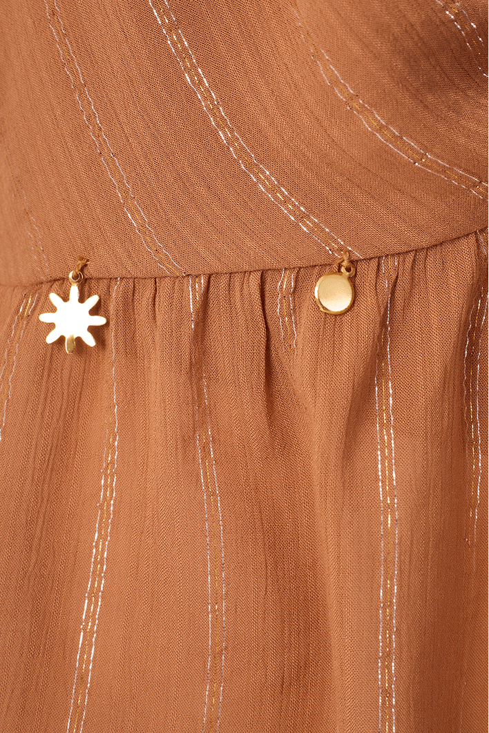 Blusa Lurex Bordado Moedinha