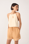 Blusa Quadradinha Bicolor