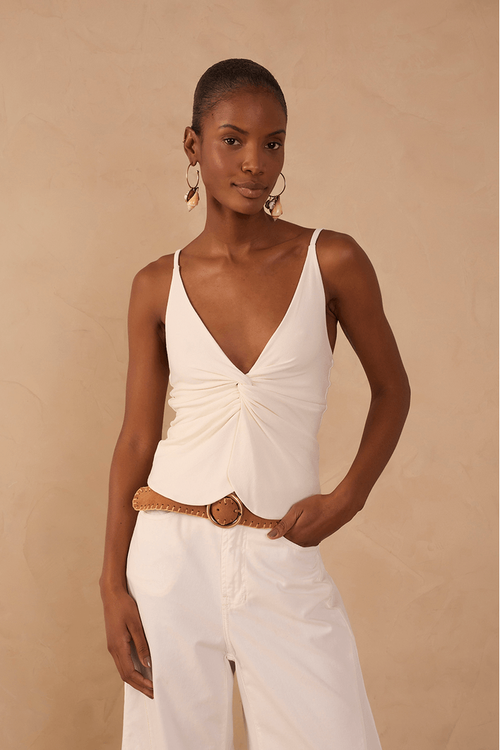 Blusa Malha Crepe  Torcido Frente