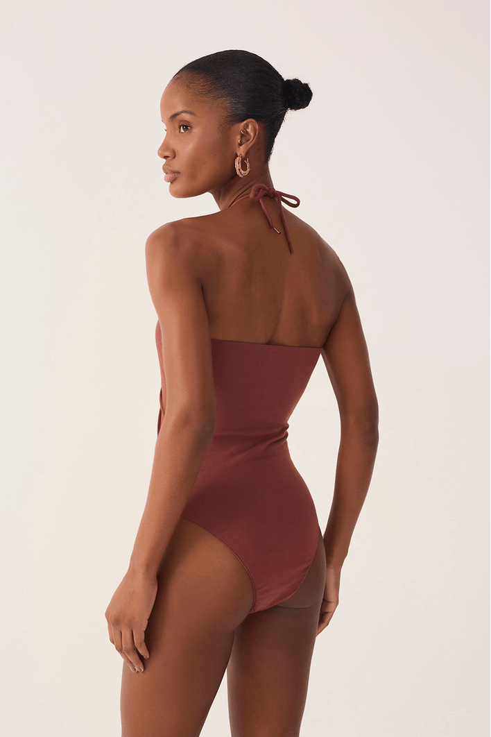 Body Malha Crepe Bicolor