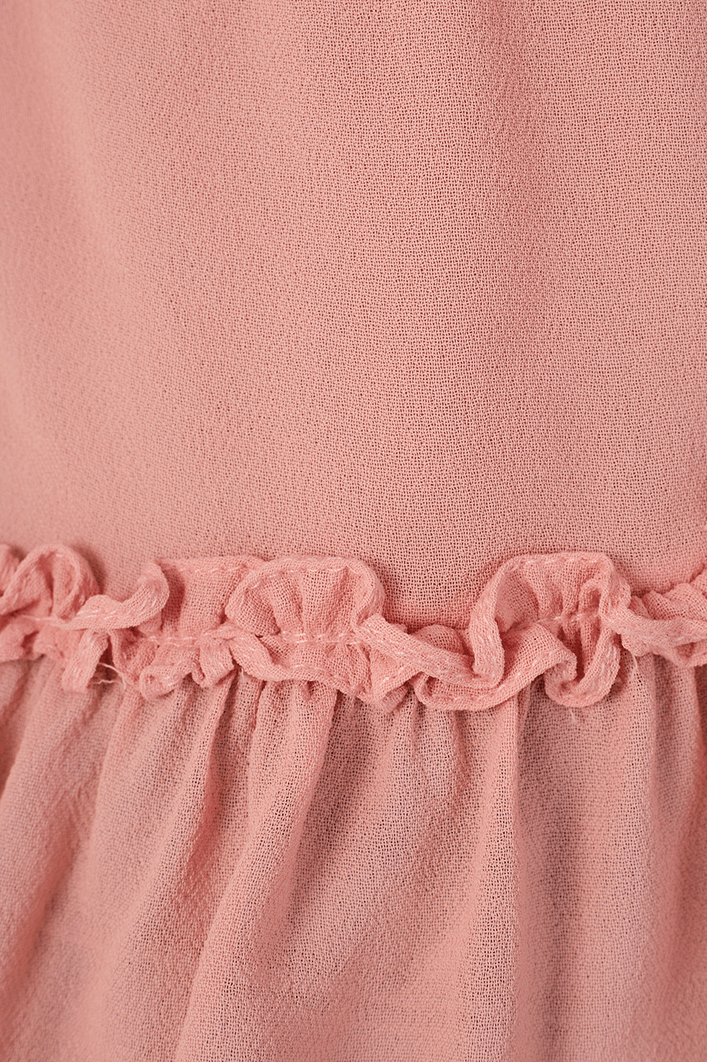 Blusa Crepe Babado Barra