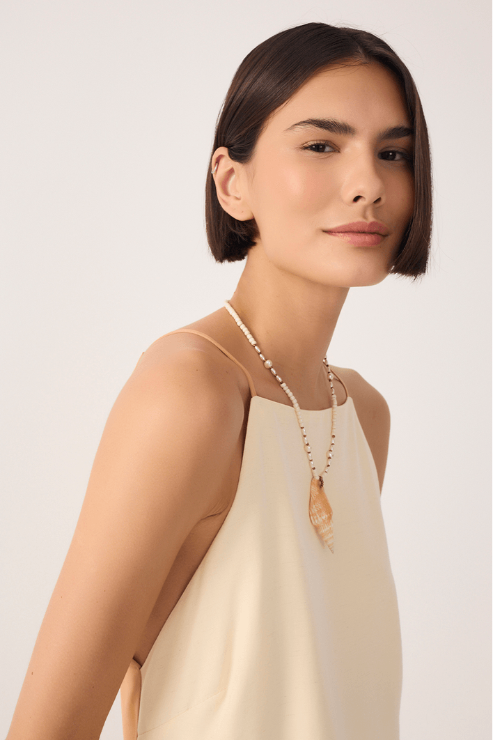 Blusa Quadradinha Bicolor