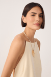 Blusa Quadradinha Bicolor