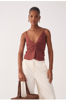 Blusa Malha Crepe  Torcido Frente