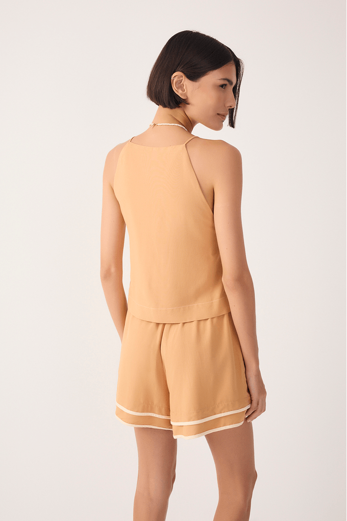 Blusa Quadradinha Bicolor