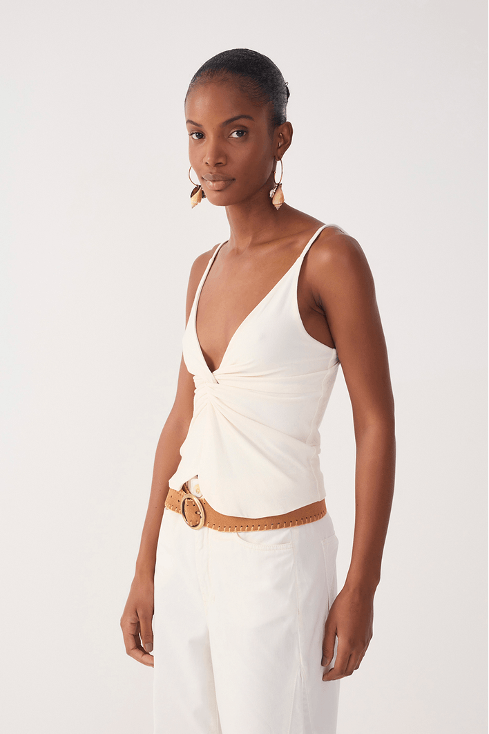 Blusa Malha Crepe  Torcido Frente