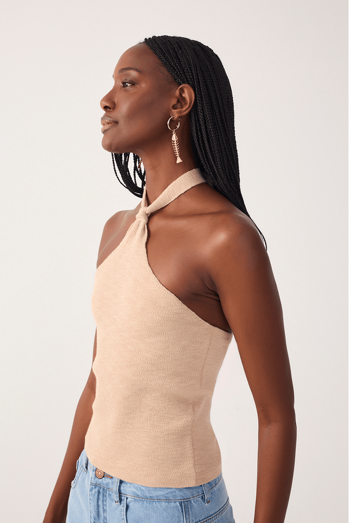 Blusa Tricot Detalhe Nó