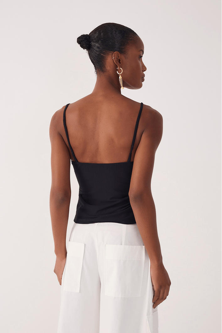 Blusa Malha Crepe  Torcido Frente