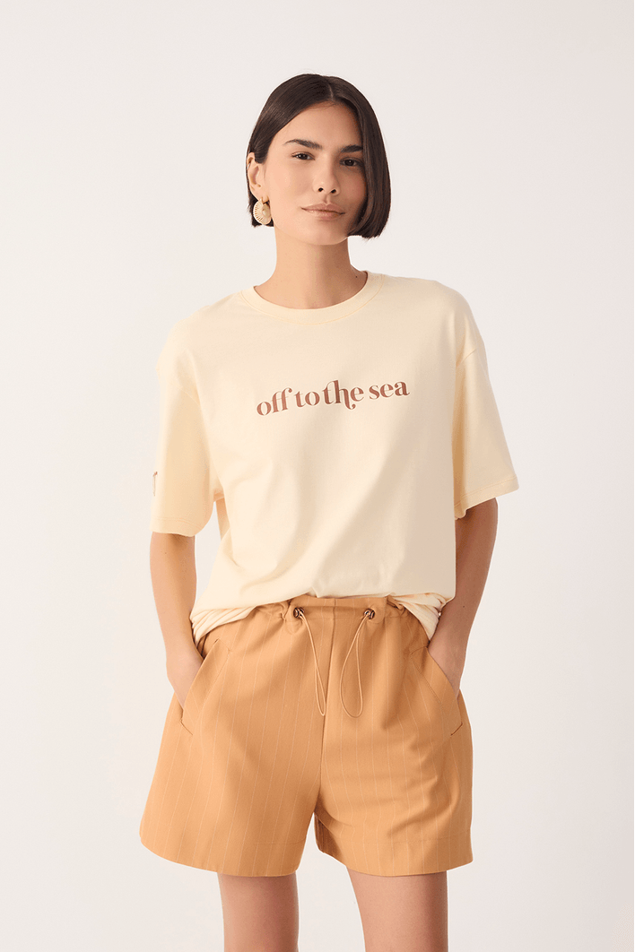 T-shirt Silk Off To The Sea