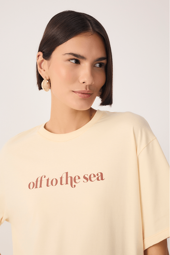 T-shirt Silk Off To The Sea