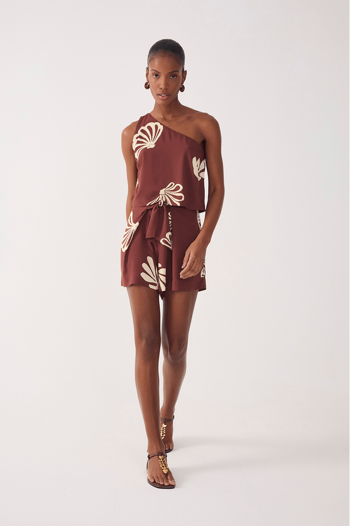 Short Pareô Estampa Marés