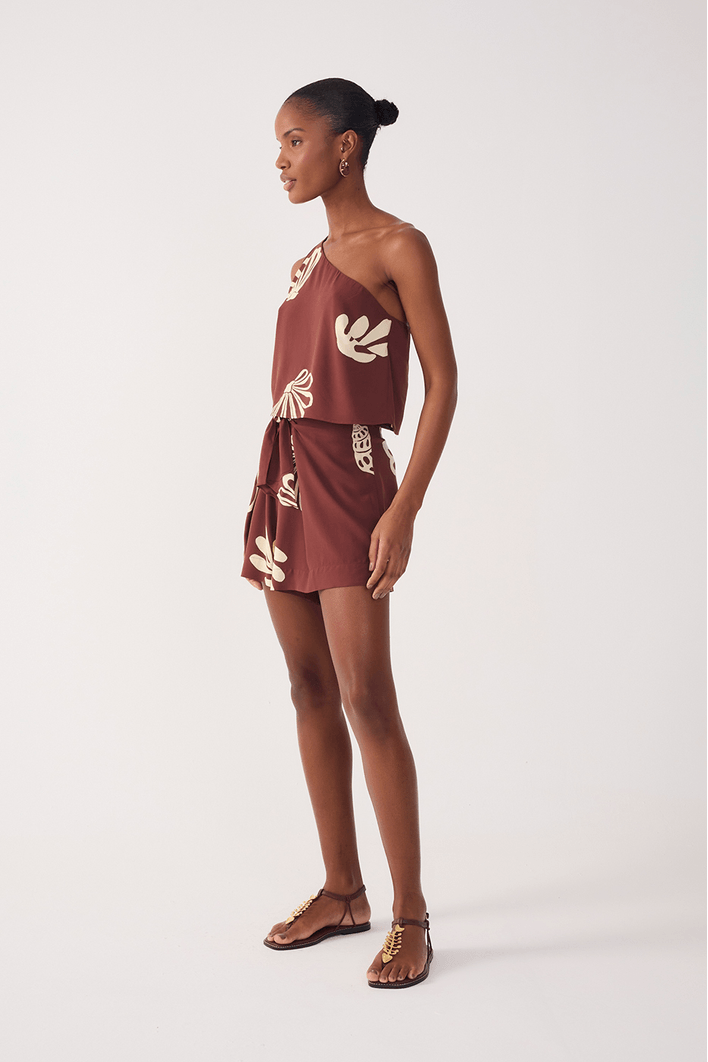 Short Pareô Estampa Marés